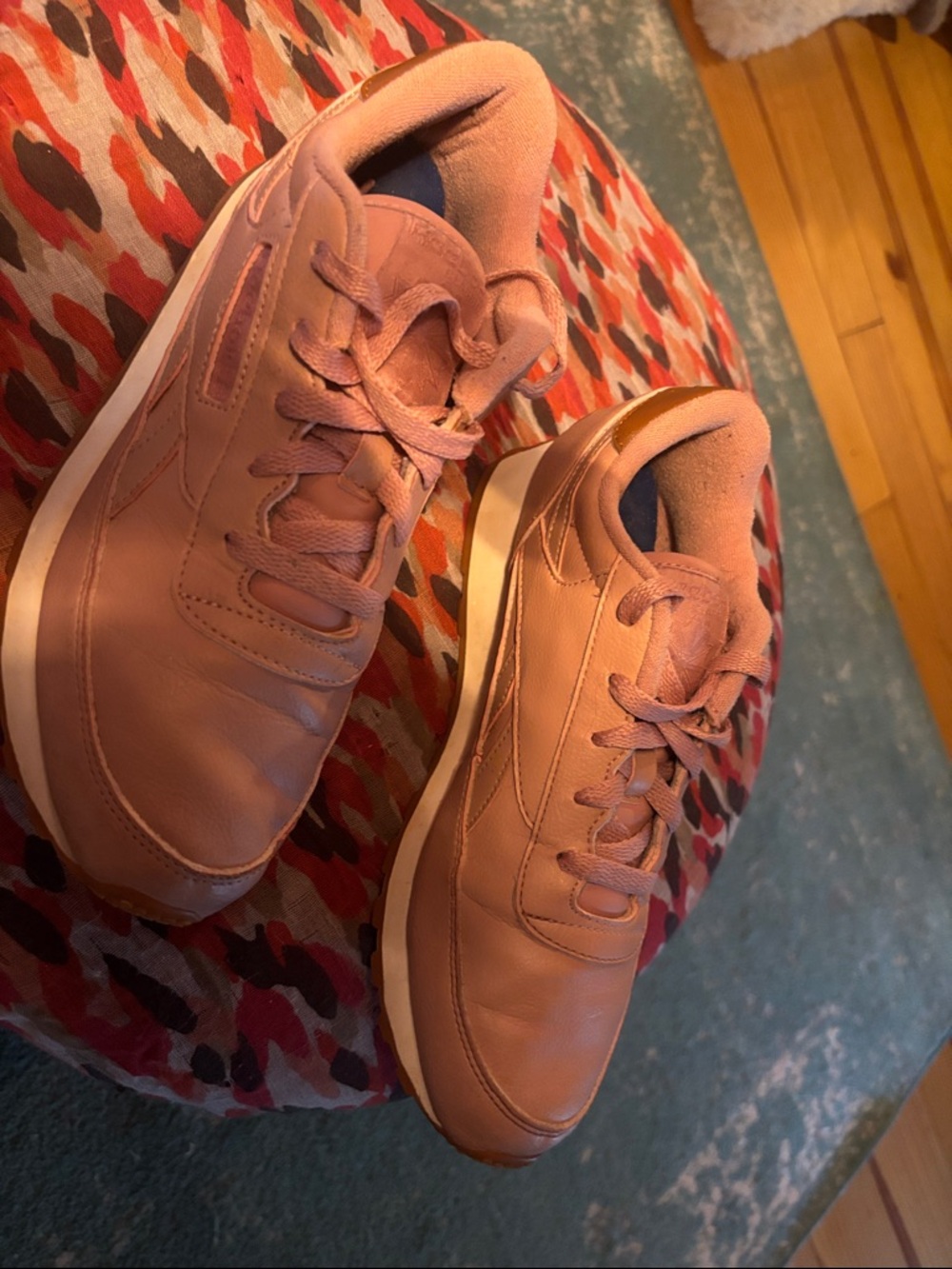 Reebok Women's Dusty Rose Leather Athletic Sneakers